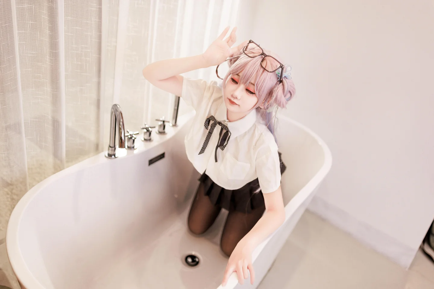 阿雪雪 - No.016 居家女高 [64P,2V-2.20GB] tg@simisebaisi 【丝足阁】016.webp